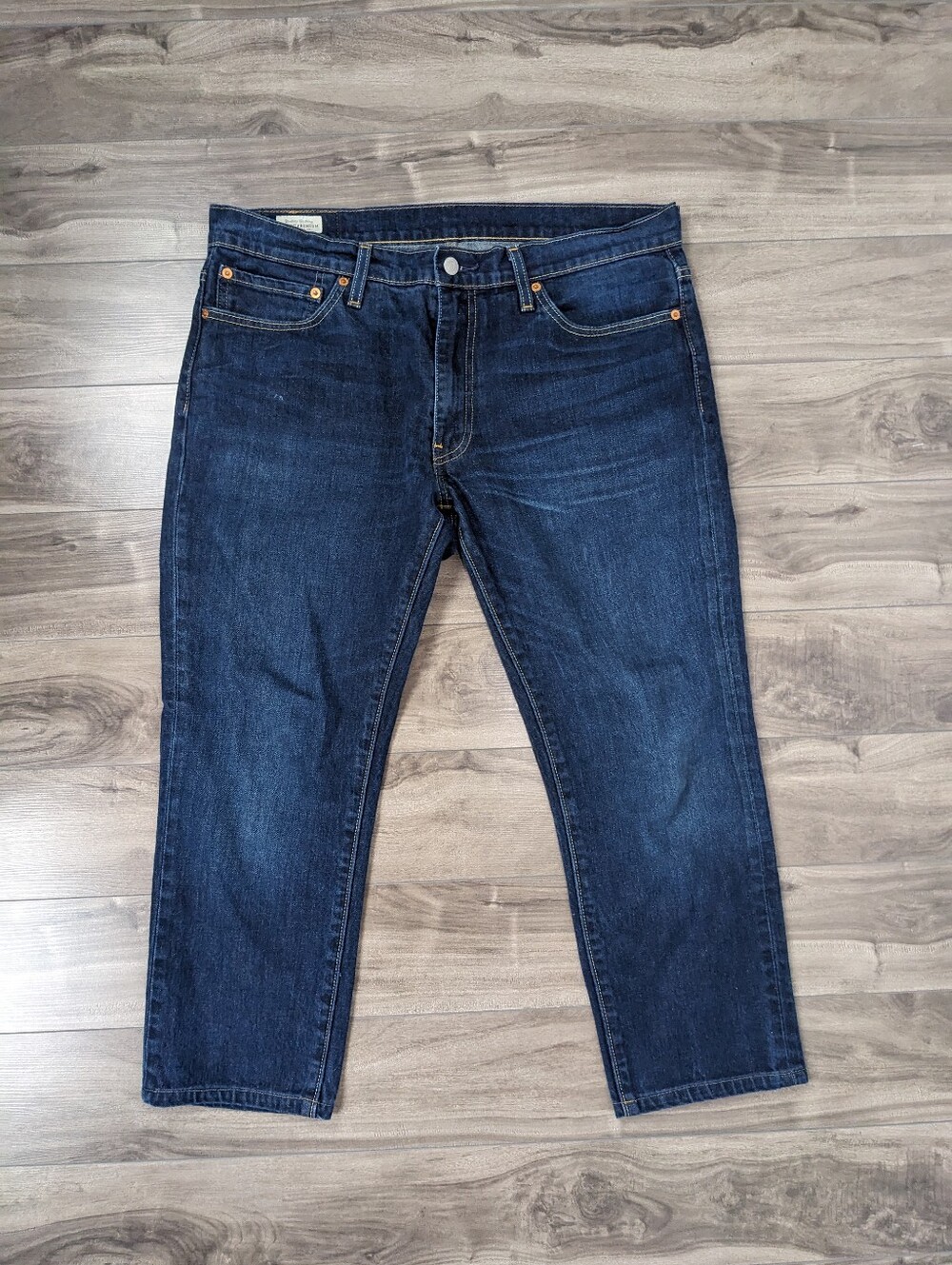 Levis 511 Jeans W36 Dark Blue Wash Hemmed